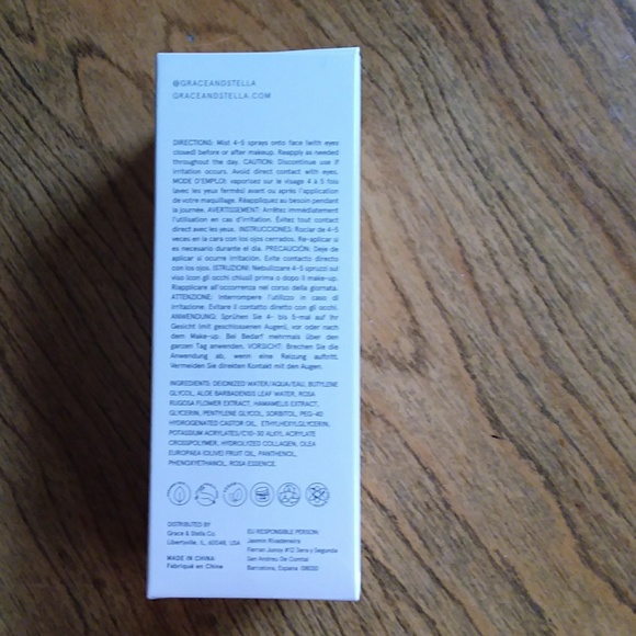 Grace & Stella Spray All Day Rose Facial Mist NIB - Picture 5 of 5